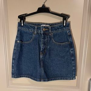 Wild honey star pocket detail denim skirt